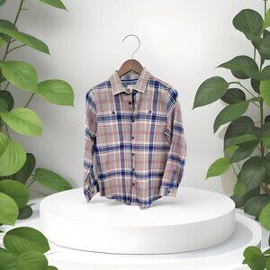 Cat & Jack Boys' Plaid Button-Up Shirt Size XL (16)